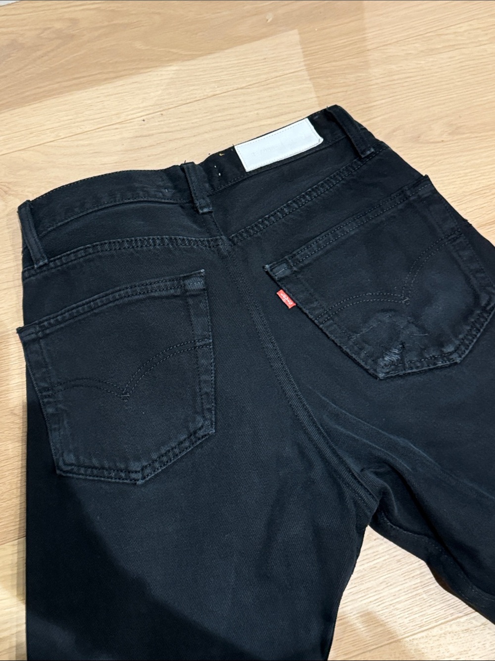 Re/Done Levi's vintage Black Straight Jeans